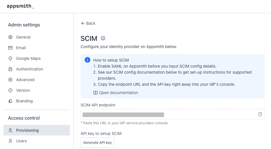 SCIM Provisioning